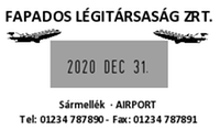 Printer 38 Dátumbélyegző