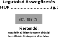 Printer 55 Dátumbélyegző